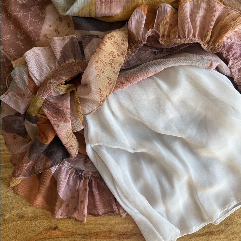 Patchwork Print Belted Mini Dress, Multicolor, Za… - image 10